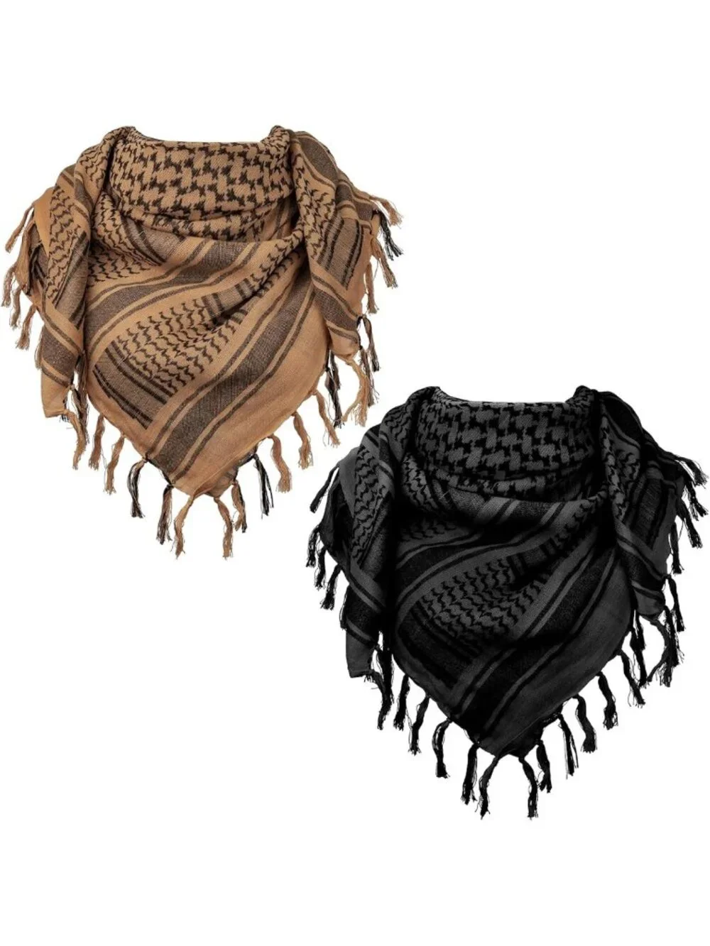 Tactical Desert Shemagh Scarf | Lightweight Cotton Neck Wrap, Windproof & Sand
